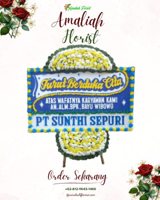 Papan Bunga Duka di Belawan Bahagia