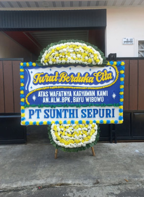 Papan Bunga Duka di Belawan Bahagia