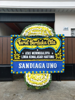 Papan Bunga Duka di Belawan Bahagia